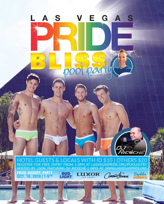 Las Vegas PRIDE Party Poolside at Temptation Sundays