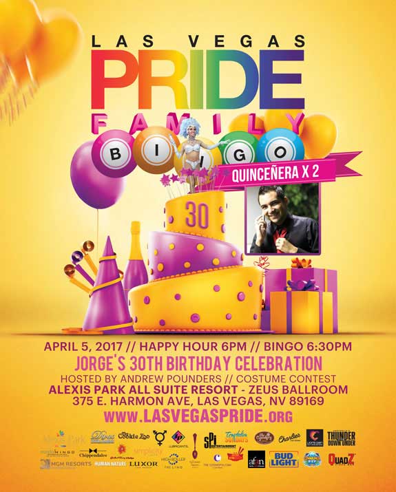 PRIDE Family Quincenera Bingo