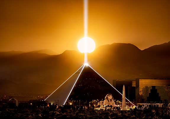 Luxor Las Vegas at Sunset