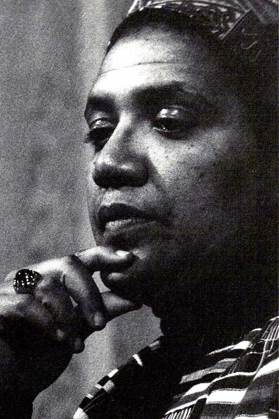 Photograph of Audre Lorde by K. Kendall