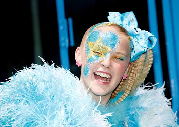 JoJo Siwa at the world premiere for the film The Angry Birds Movie 2 Photo courtesy of REUTERS / MARIO ANZUONI - stock.adobe.com