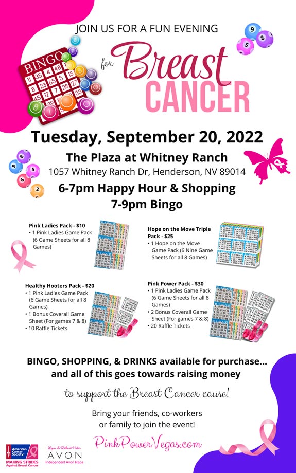 Bingo For Breast Cancer Las Vegas PRIDE