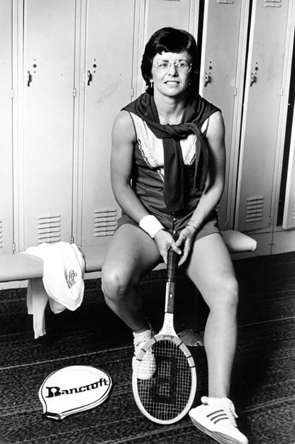 Billie_Jean_King_©Lynn_Gilbert_1978 Billie Jean King photographed by Lynn Gilbert, 1978, New York. This file is licensed under the Creative Commons Attribution-Share Alike 4.0 International license.