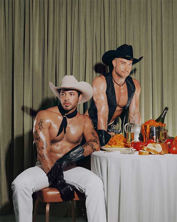 Black-White-001 B&W Party Hosts Fredric Godinez and Alexander Stabler