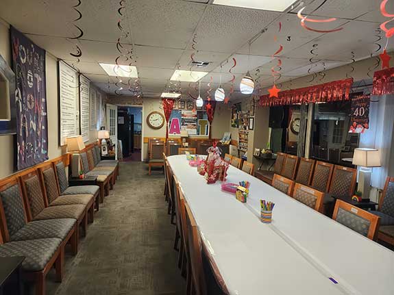alano Lambda Alano Clubhouse decorated for their 40th Anniversary Celebration in October 2024.