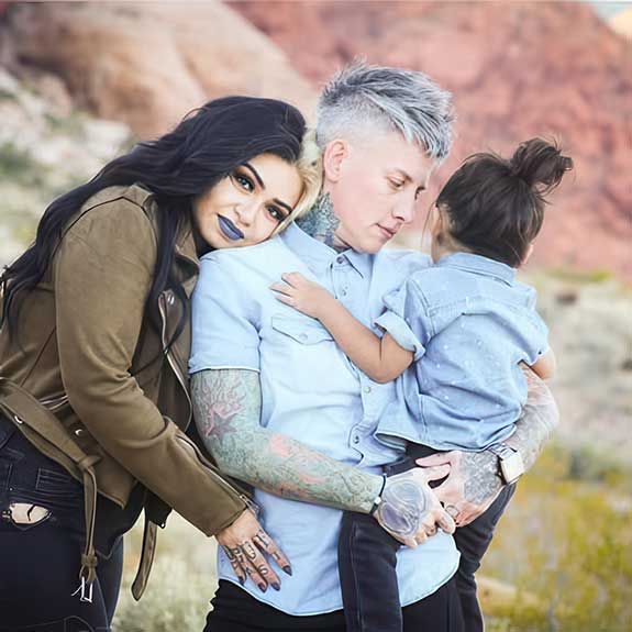 Brianna (R) and Jen (L) Castillo-Nikoley with their son