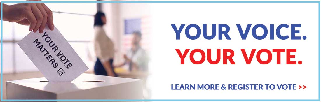 Click here for voting information & to register to vote.